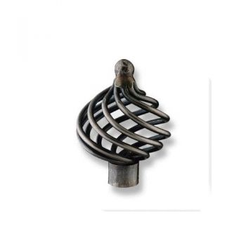 KNOP "CAGE" 40MM ANTIEK IJZERKLEUR