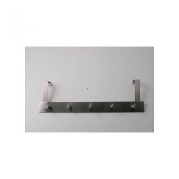 DEURKAPSTOK 4 CM INOX 5 HAAK 400MM GARDEROBE new